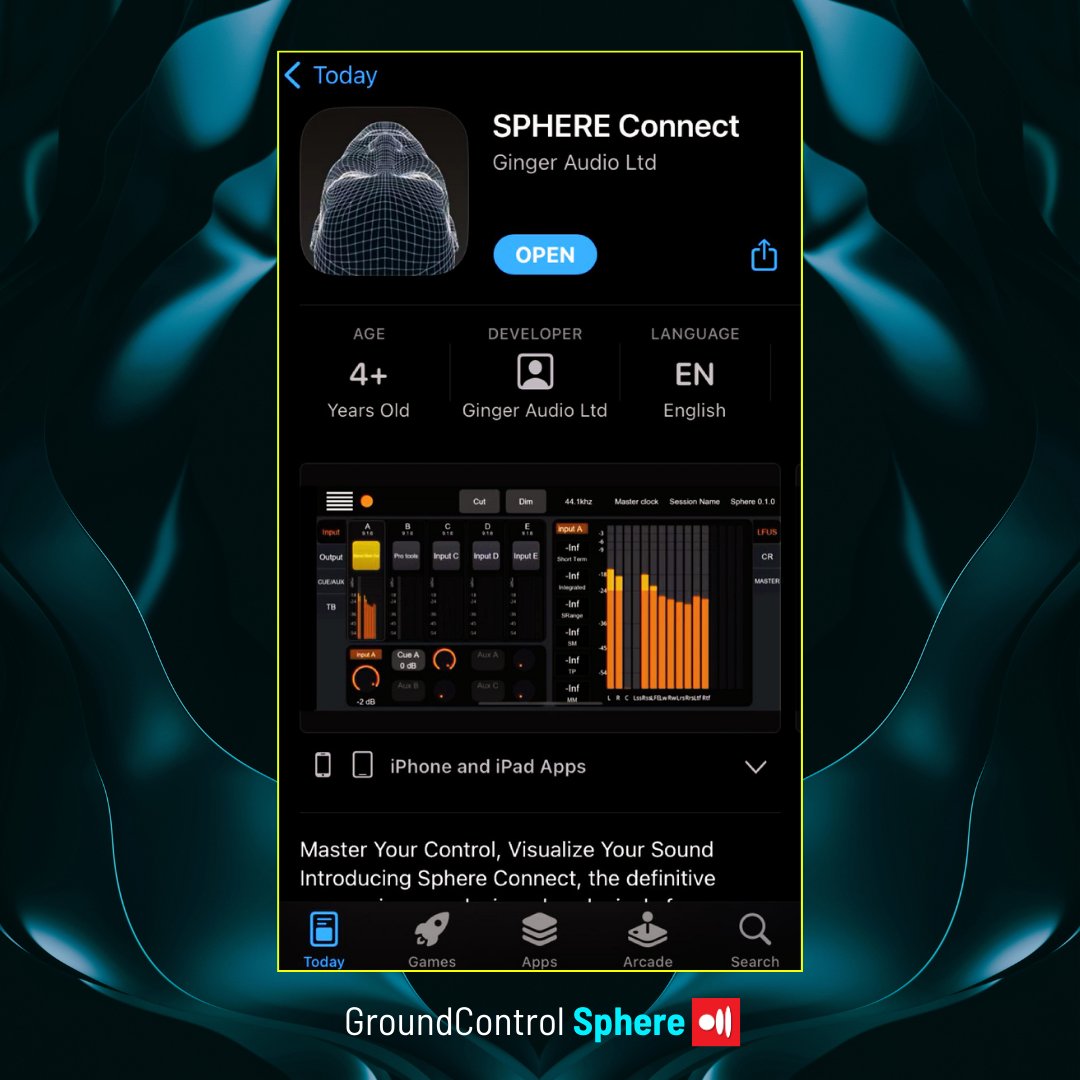 GingerAudioUK's tweet image. SPHERE Connect - Now Free on the App Store!  

Download Sphere Connect now &amp;amp; redefine your control room experience with unmatched precision and insight:
apps.apple.com/il/app/sphere-…… 

#GroundControlSphere #Sphere #sphereconnect #AudioSetup #appstore