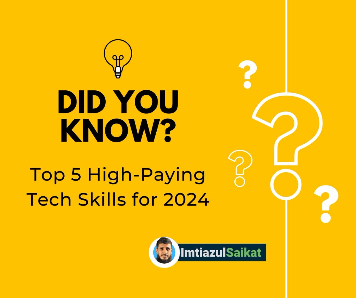 𝗧𝗼𝗽 𝟱 𝗛𝗶𝗴𝗵-𝗣𝗮𝘆𝗶𝗻𝗴 𝗧𝗲𝗰𝗵 𝗦𝗸𝗶𝗹𝗹𝘀 𝗳𝗼𝗿 𝟮𝟬𝟮𝟰
.
𝟏. 𝐌𝐚𝐩𝐑𝐞𝐝𝐮𝐜𝐞
𝟐. 𝐂𝐥𝐨𝐮𝐝
𝟑. 𝐃𝐨𝐜𝐤𝐞𝐫 &amp; 𝐊𝐮𝐛𝐞𝐫𝐧𝐞𝐭𝐞𝐬
𝟒. 𝐑𝐮𝐬𝐭
𝟓. 𝐆𝐨

𝐂𝐨𝐧𝐧𝐞𝐜𝐭 𝐍𝐨𝐰-
𝐏𝐨𝐫𝐭𝐟𝐨𝐥𝐢𝐨: behance.net/imtiazulsaikat
𝐇𝐢𝐫𝐞 𝐌𝐞: fiverr.com/imtiazul__islam