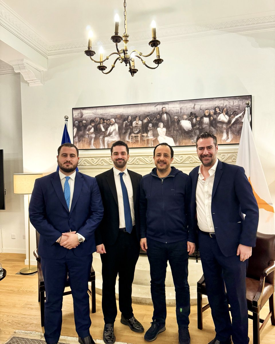 Συνάντηση με τον Πρόεδρο της Κυπριακής Δημοκρατίας, Νίκο Χριστοδουλίδη στο Προεδρικό Μέγαρο.

Ο Κυπριακός Ελληνισμός είναι ζωντανό και αναπόσπαστο κομμάτι του Ελληνισμού 🇬🇷