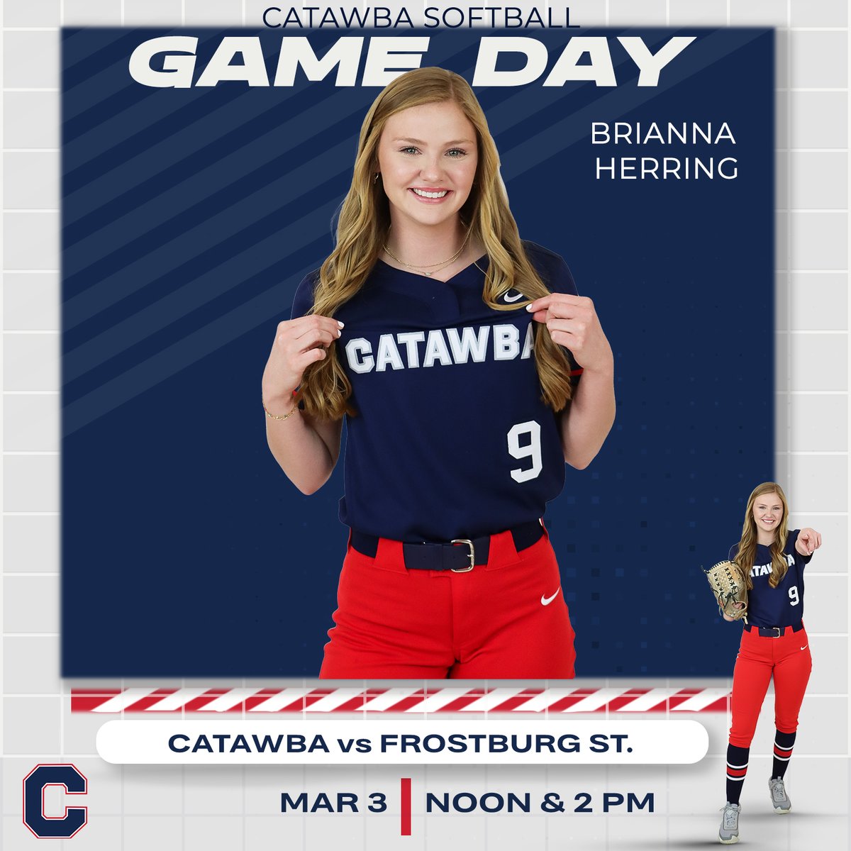 Catawba College Athletics (@catawbaindians) on Twitter photo Gameday for <a href="/CatawbaSoftball/">🥎Catawba Softball🥎</a> !
Back at home for a Sunday doubleheader
🆚 Frostburg St.
⏰ Noon & 2 PM
📊 tinyurl.com/4mvj596f
🎥 tinyurl.com/43mz5t67 Gameday for <a href="/CatawbaSoftball/">🥎Catawba Softball🥎</a> !
Back at home for a Sunday doubleheader
🆚 Frostburg St.
⏰ Noon & 2 PM
📊 tinyurl.com/4mvj596f
🎥 tinyurl.com/43mz5t67