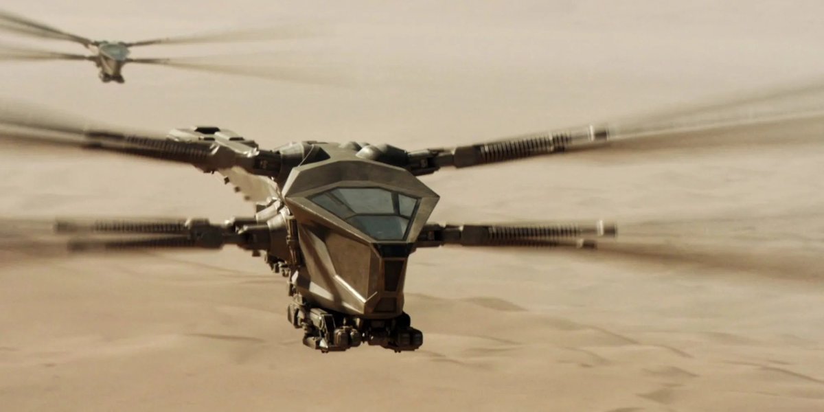 Il y a une vidéo dans <a href="/lemondefr/">Le Monde</a> où on apprend que le bruit des ornithoptères dans Dune 2 c'est le ronronnement d'un chat superposé au bruit que fait une tente au contact d'un vent fort superposé au son que font les ailes d'un scarabée 💀