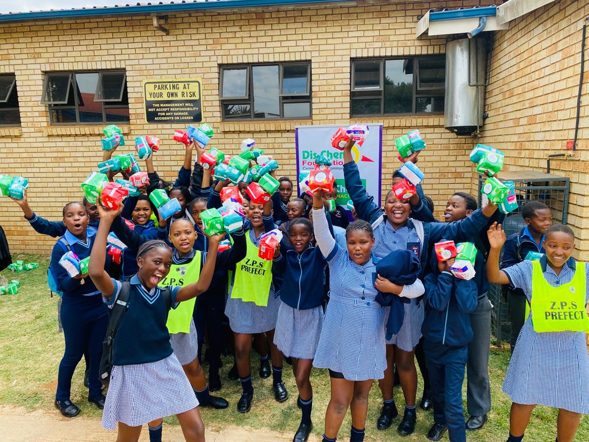 This week we empowered 5086 girl children from Gauteng through #MillionComforts by providing them with 4 months supply of sanitary pads. #KeepingTheGirlChildInSchool #MakeADifference #DisChemFoundation @Dischem