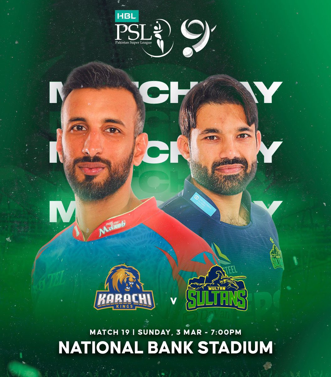Which team are u supporting today? 👀
Karachi Kings OR Multan Sultans 😺

#PSL9 #KKvMS
