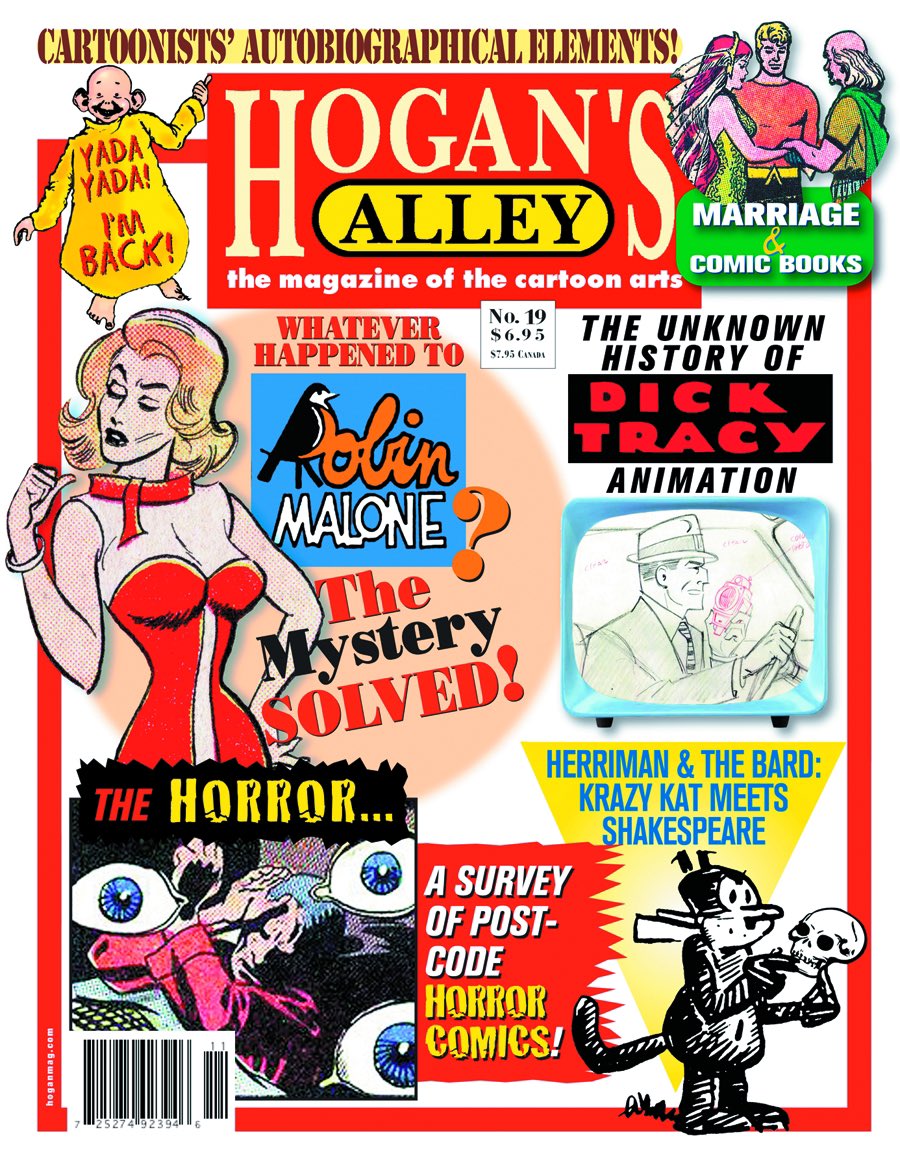 We finally made Hogan’s Alley #19 available as a digital download! It’s been sold out for years, and the print edition is extremely rare (not to mention expensive). So snag this complete PDF…Robin Malone, Krazy Kat, Dick Tracy and much more! Just head to: hoganmag.com/stores/hogans-…