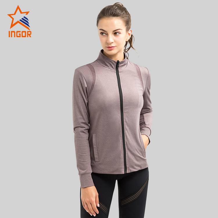 Ingorsports Wholesale Fitness Tennis Collar Crop Top / Women