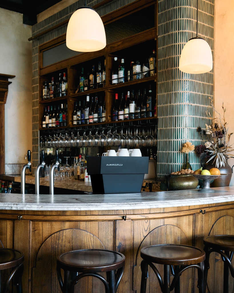 On bar at Lilian Osteria &amp; Wine Bar in Auckland for a different kind of shot—the Linea Mini in Black is ready to serve anywhere: at the Bar, at Home, at Events....Anywhere.