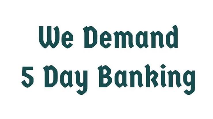 We Demand 5 Day Banking @ChairmanIba @aiboc_in @nilesh_pawar15 @sanjaybpi @SunilKu92687431
