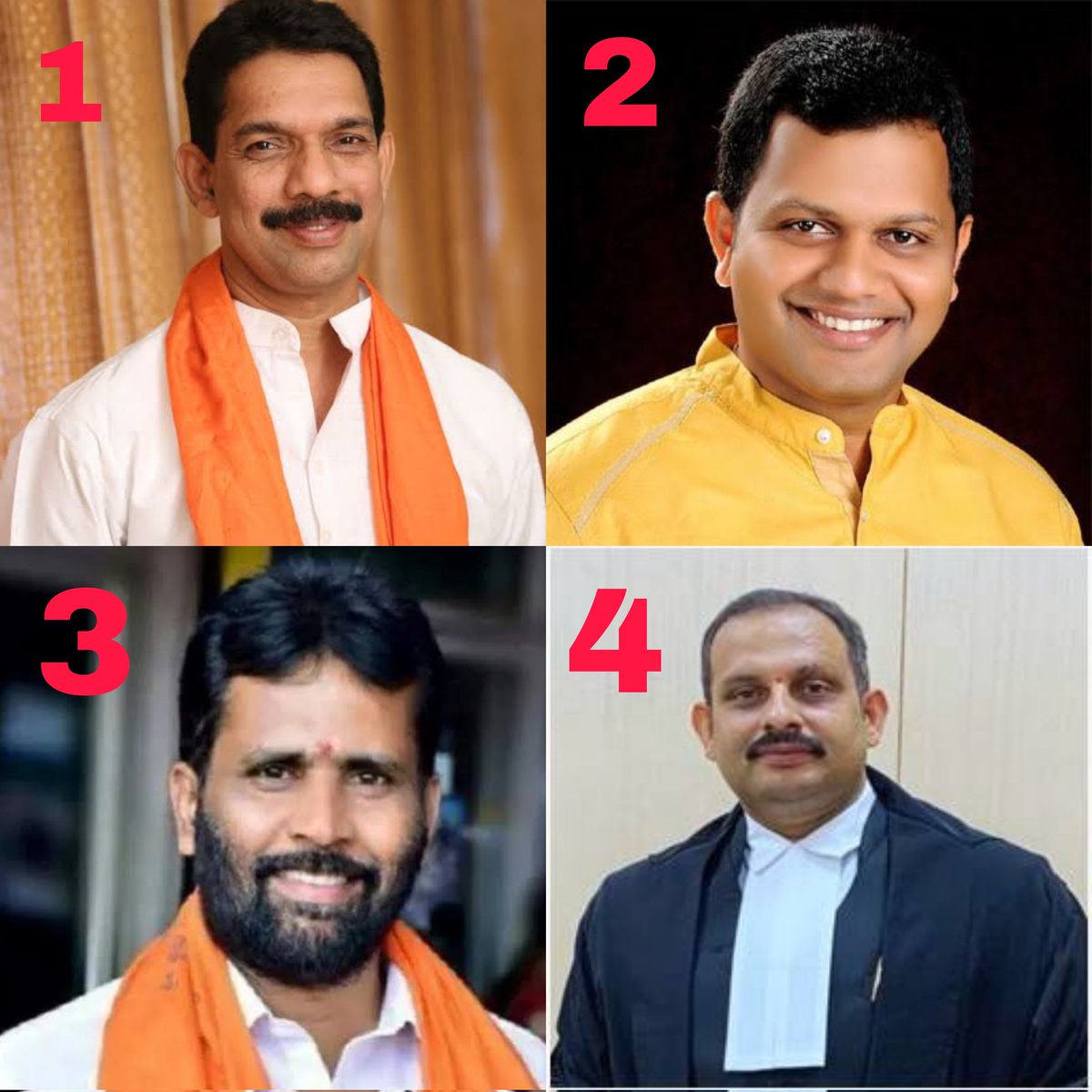 me_ganesh14's tweet image. Who should be Dakshina Kannada BJP #LokSabhaElections2024 candidate? 

1 - Nalin Kumar Kateel
2- Capt Brijesh Chowta
3- Arun Kumar Puthila
4- Arun Shyam

Kindly reply. Any other option other than 4 also reply name. 

#BJPFirstList #BJPCandidateList #NarendraModi