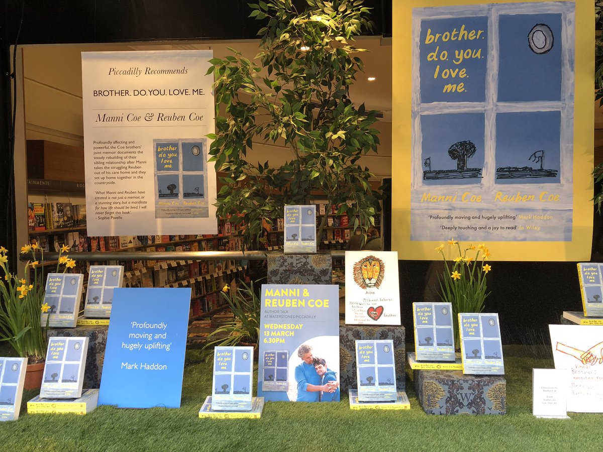 Hi @ManniCoeWrites I saw this wonderful window display @WaterstonesPicc for #BrotherDoYouLoveMe 💕