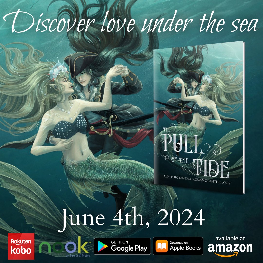 We’re pleased  to announce the lineup for “The Pull of the Tide,” a sapphic romantasy anthology:
SD Simper, Elliot Ason, Ali Williams, Aoibh Wood, Theresa Tyree, Erin Branch, Rosemarie Dillon, Erin Casey, Julie Brydon, Evelyn Shine.

#sapphicbook #sapphicanthology #indieauthor