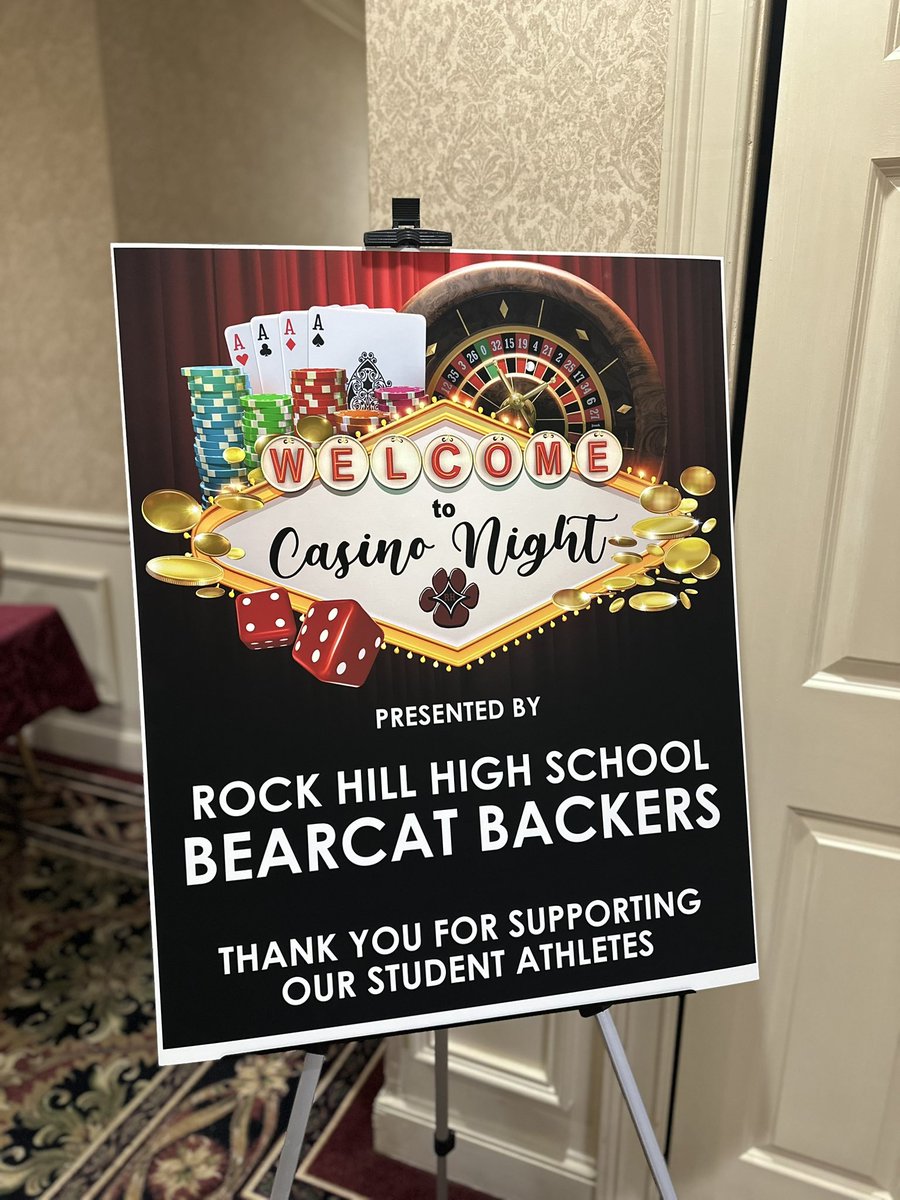 THANK YOU to everyone who sponsored, donated and attended our Casino Night hosted by the Bearcat Backers! It was a huge success in raising money for all our Student Athletes! We appreciate you! 🐾@OzzieAhl2 @RHBearcats @RockHillSchools @Coach_JDuncan