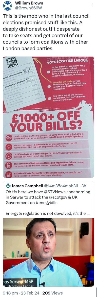 JamesAmcvean's tweet image. What lies were on your leaflets this year? £1000s off folks bills? #Labstain #LabourLies