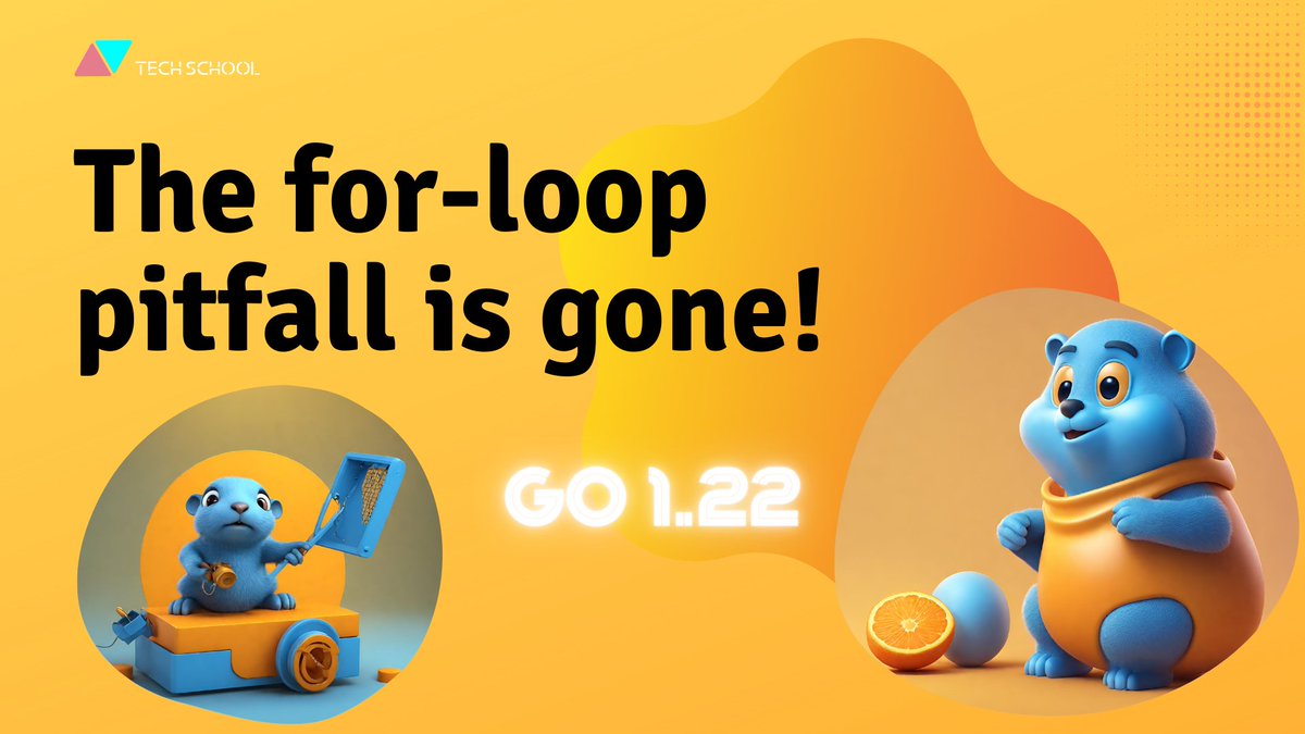 techschoolguru's tweet image. In this video 👉 youtu.be/rIHO9TqJtQQ we will learn about one of the most common mistake we often make when using for loop with go routine closure, and how Go 1.22 has finally fixed this issue.
#golang
Tech School&apos;s home page: bit.ly/m/techschool
