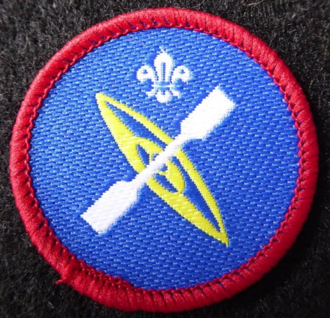 Been for a recce up to #BurnhamBeeches. If we were in the Scouts we’d have qualified for 2 badges: Potholing & Canoeing. #BePrepared