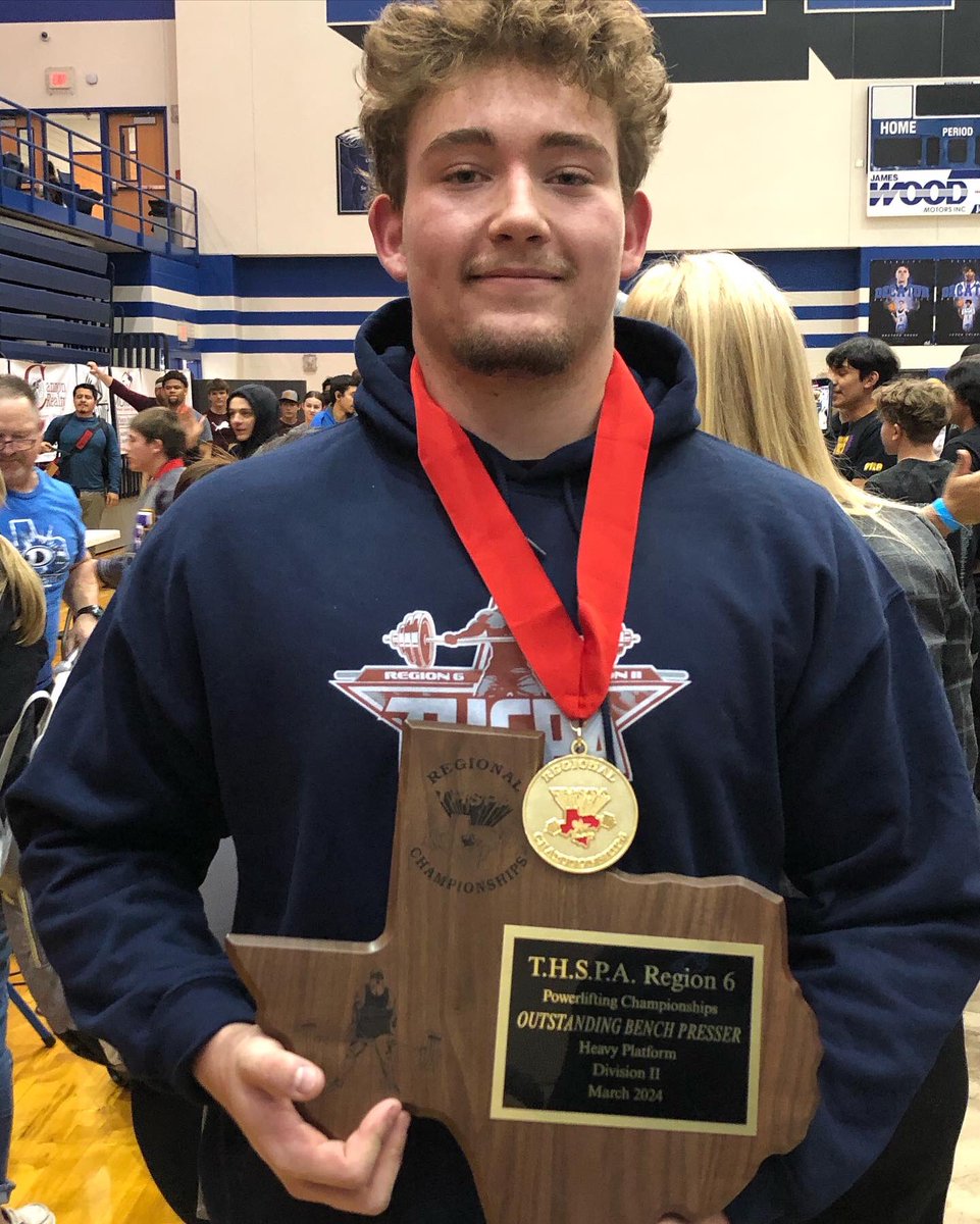 2024 Regional Powerlifting Champion- 1720 pound total with a 470 pound bench. Ready for state 💪🏽