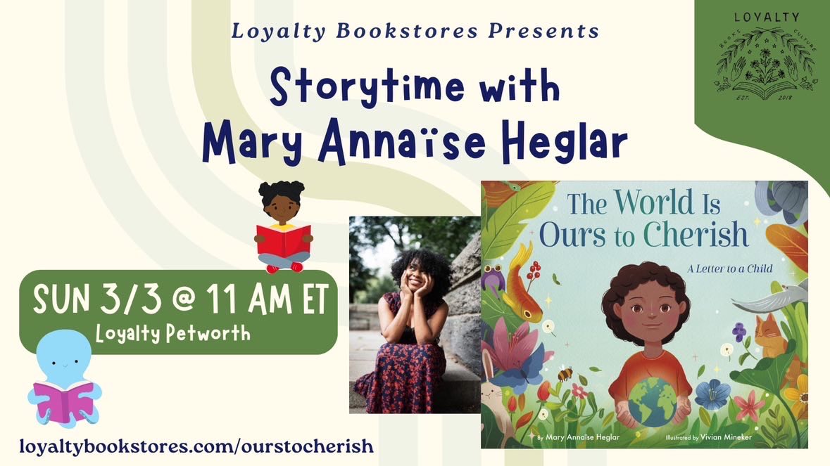 Today!!! Go support our dear friend and prolific climate essayist @MaryHeglar at @Loyaltybooks as she makes her debut into children’s literature📚📖✨

How we tell the story of the climate crisis is crucial, and Mary has gifted us a way to empower the youngest generation!