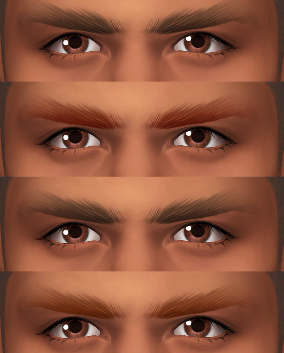 I've made some interesting new eyebrows. I've always been somewhat intrigued by eyebrows with sparse corners. Grab them here: 🎁golyhawhaw.com/post/743939922… #TS4 #TS4CC #TheSims4