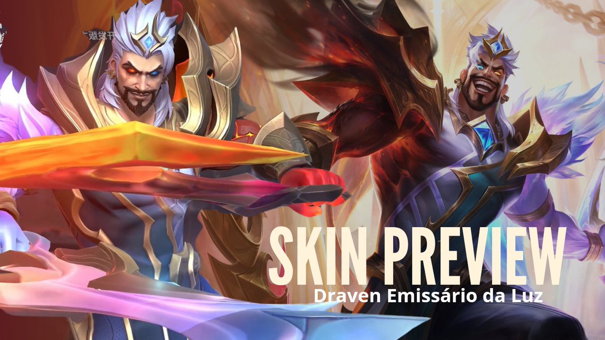 MoonSpaceWR's tweet photo. Moon°Space | Emissários da Luz 🌟

Draven ganhará sua terceira skin Exclusiva do Wild Rift nesta semana e dessa vez é uma LENDÁRIA!! Draven emissário da Luz chegará ao Wild Rift no dia 07.

Confira o Skin Preview no link do tweet abaixo.🫰🏽 https://t.co/4YFVG8wrEx