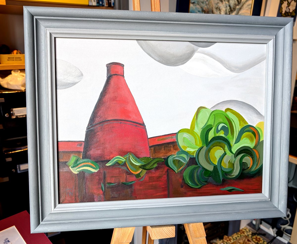 'Bottle Oven at the Top Bridge Works in 2024'
Prices Teapot factory, Longport
Acrylic on stretched canvas - almost off the easel 😉

terrywoolliscroft.etsy.com
ARTfromTW.com

#BottleOvens
#AcrylicPainting
#potteries
#potteriesheritage
#staffordshirepotteries
#stokeontrent