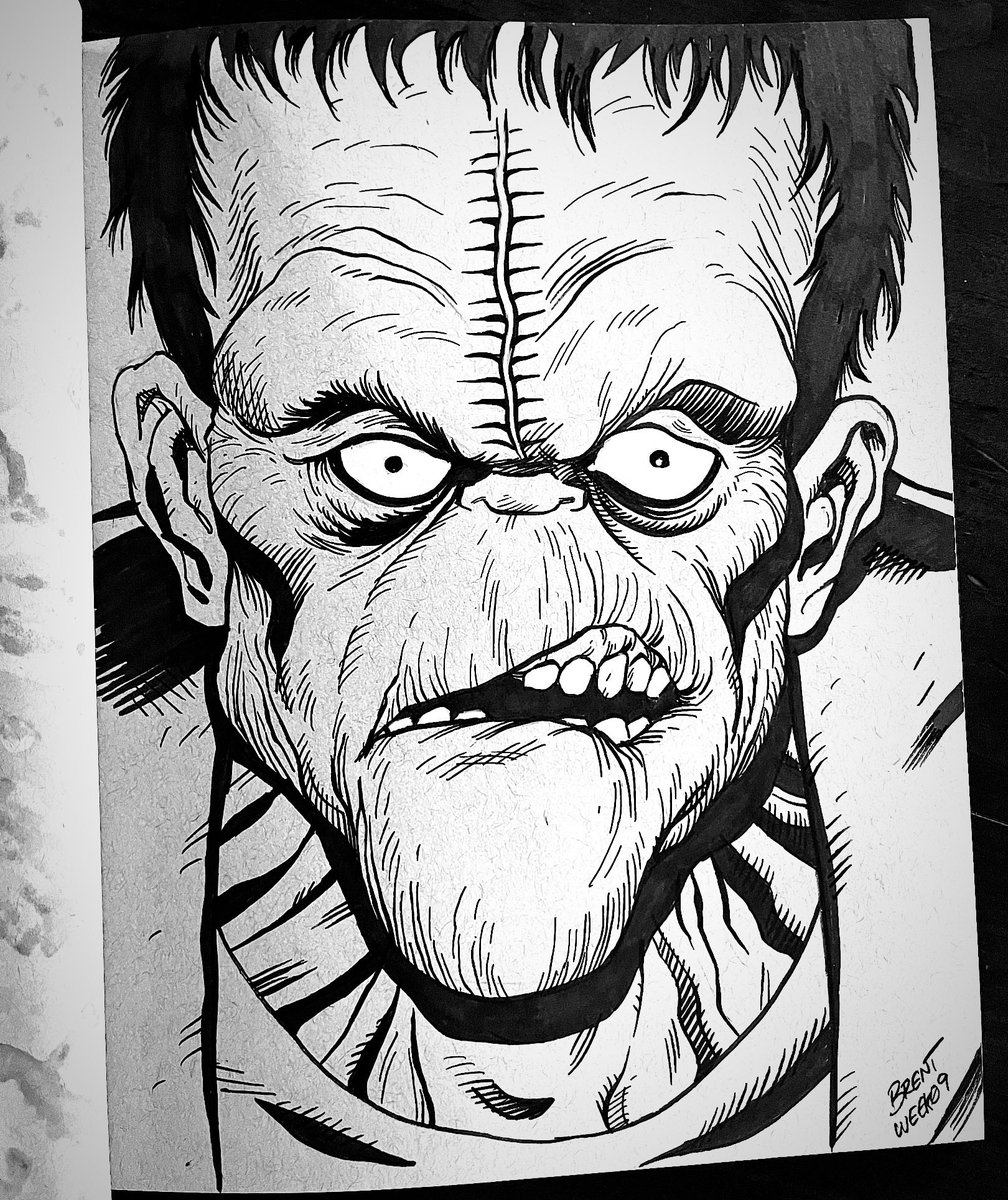 brentschoonover's tweet photo. It’s week nine of #52Franks, and this week we have Prize Comics version of The Monster by creator, Dick Briefer. These comics are right up there with the Dell version from last week that are wonderfully off beat and bizarre. Worth checking out if you can find them. https://t.co/pJ1YhysvbB
