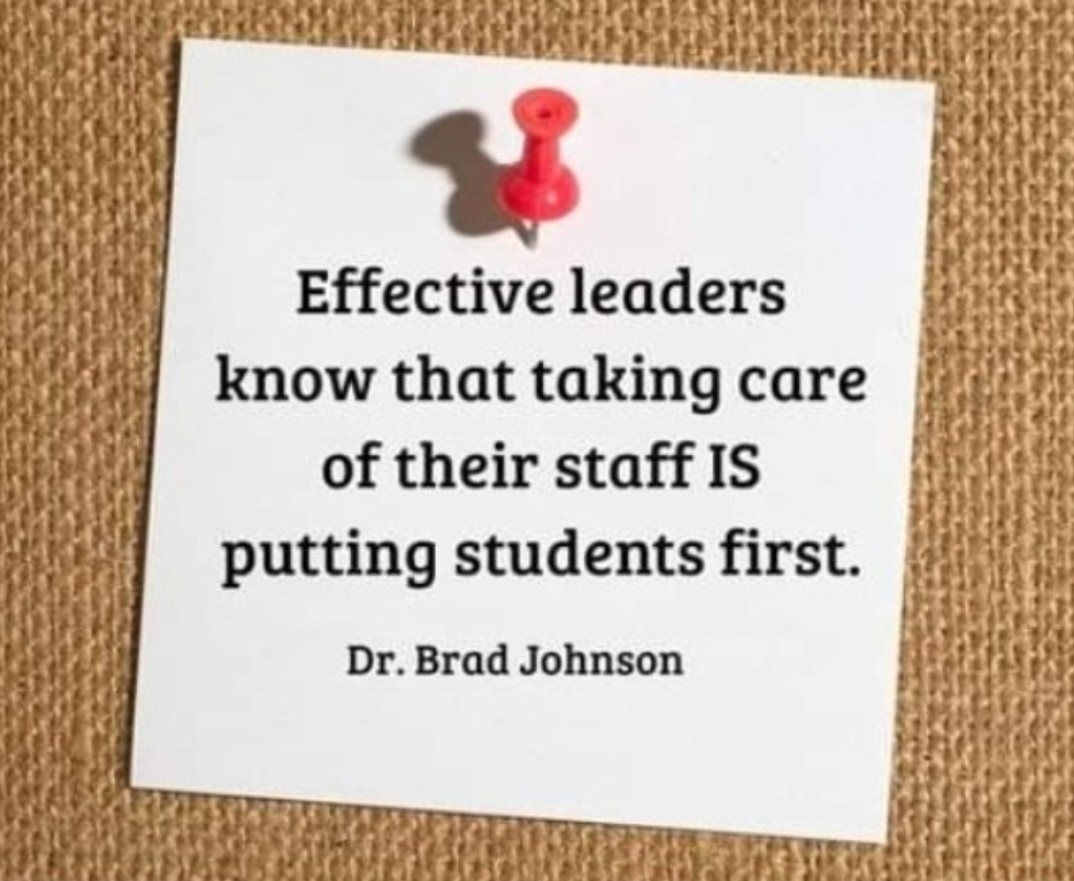 IgnatiusDineen's tweet image. How do we support our students further? Support your staff to support your students

Allow time, space and opportunity for your colleagues to grow. Offer assistance instead of criticism and bring a sense of calm to your school

Great #leadership meet this weekend - @DrBradJohnson