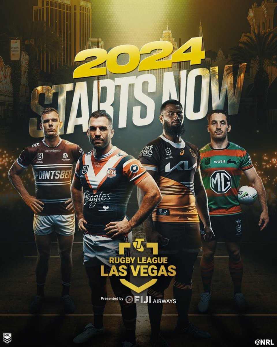 Dear @TheRFL please can we have either a) the world club challenge in Vegas in 2025 OR b) a blank weekend to go watch the opening round of @NRL As an extra idea - we could take the most entertaining SL teams for a round on the road 😘