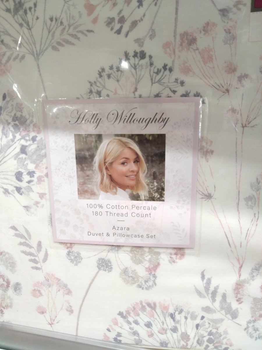 Why does the Holly Willoughby bed linen range look like Holly has died and I'm attending her funeral