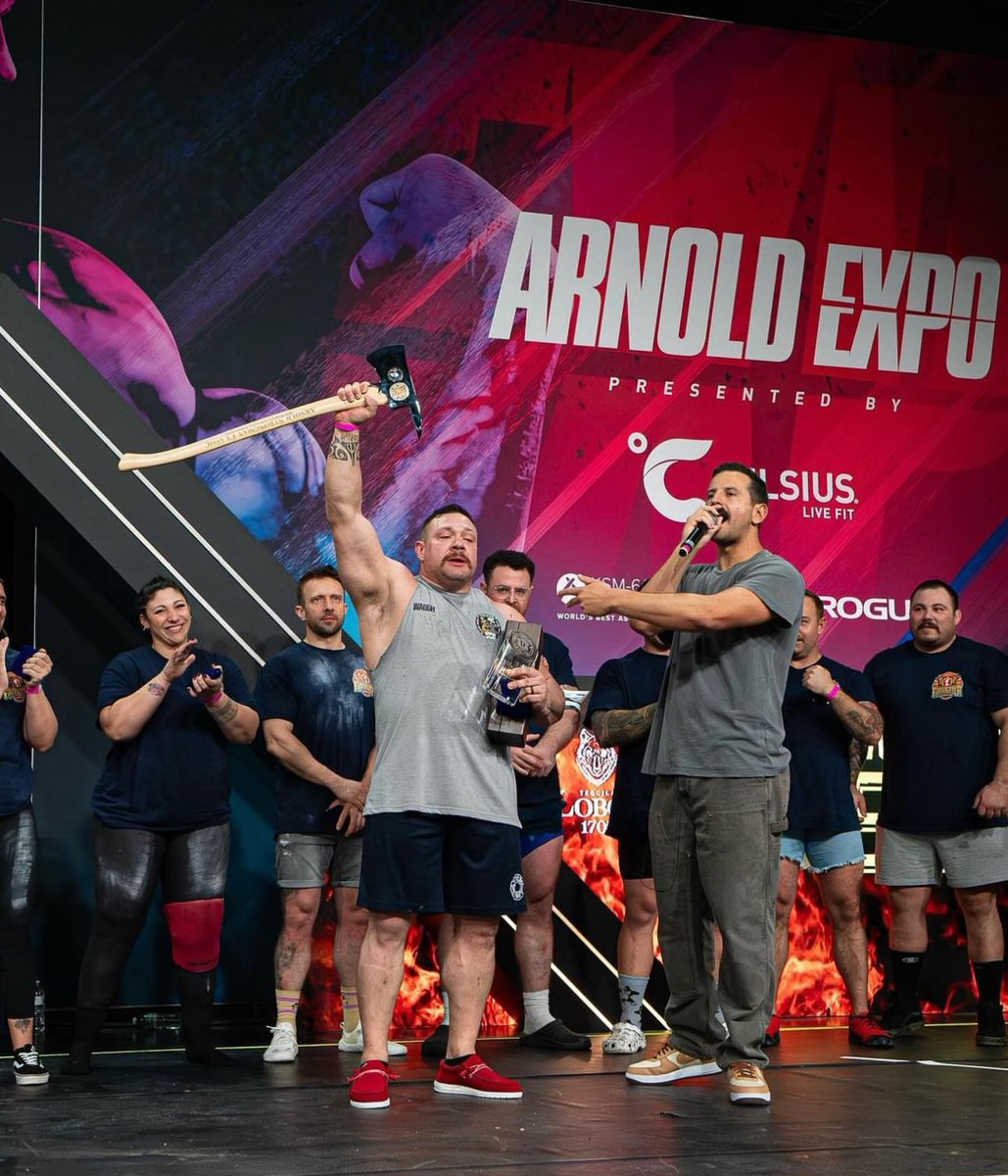 The Worlds Strongest Firefighter has come a long way since its humble beginnings in Santa Monica in 2019! 

Along the way we have raised over $250,000 for firefighters charities …

Marcus Waugh, the new champ, had Proof of Work on prime display yesterday!

<a href="/ArnoldSports/">Arnold</a>