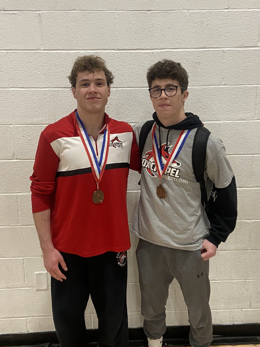 Congratulations to seniors Alex Kaufmann and Josh Alexander on their AAA WPIAL Championship performances. 

Alex earned a 5th place finish at 152 and Josh earned an 8th place finish at 139.