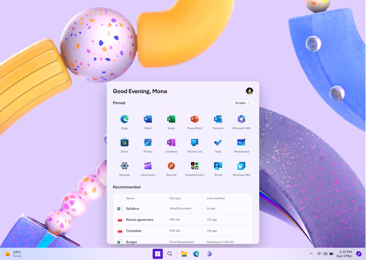 zeealeid's tweet image. Was looking at the aesthetics of some new Microsoft web apps (e.g Copilot, OneDrive etc) that use Fluent 2 and thought what if that sort of bubbly, rounded design language was ported over to Windows...

(I also used Aptos as the UI font just for the lols)

#FluentDesign