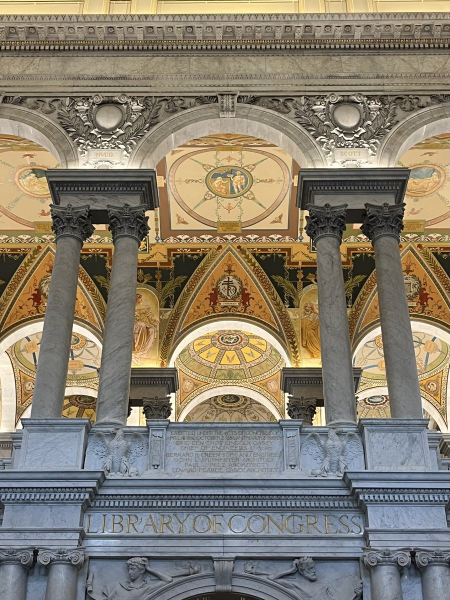 Writer_Meyer's tweet image. ♥️ the #LibraryofCongress —such a marvel for book-lovers! W/ each visit I learn something new… Put it on your tour list for #WashingtonDC