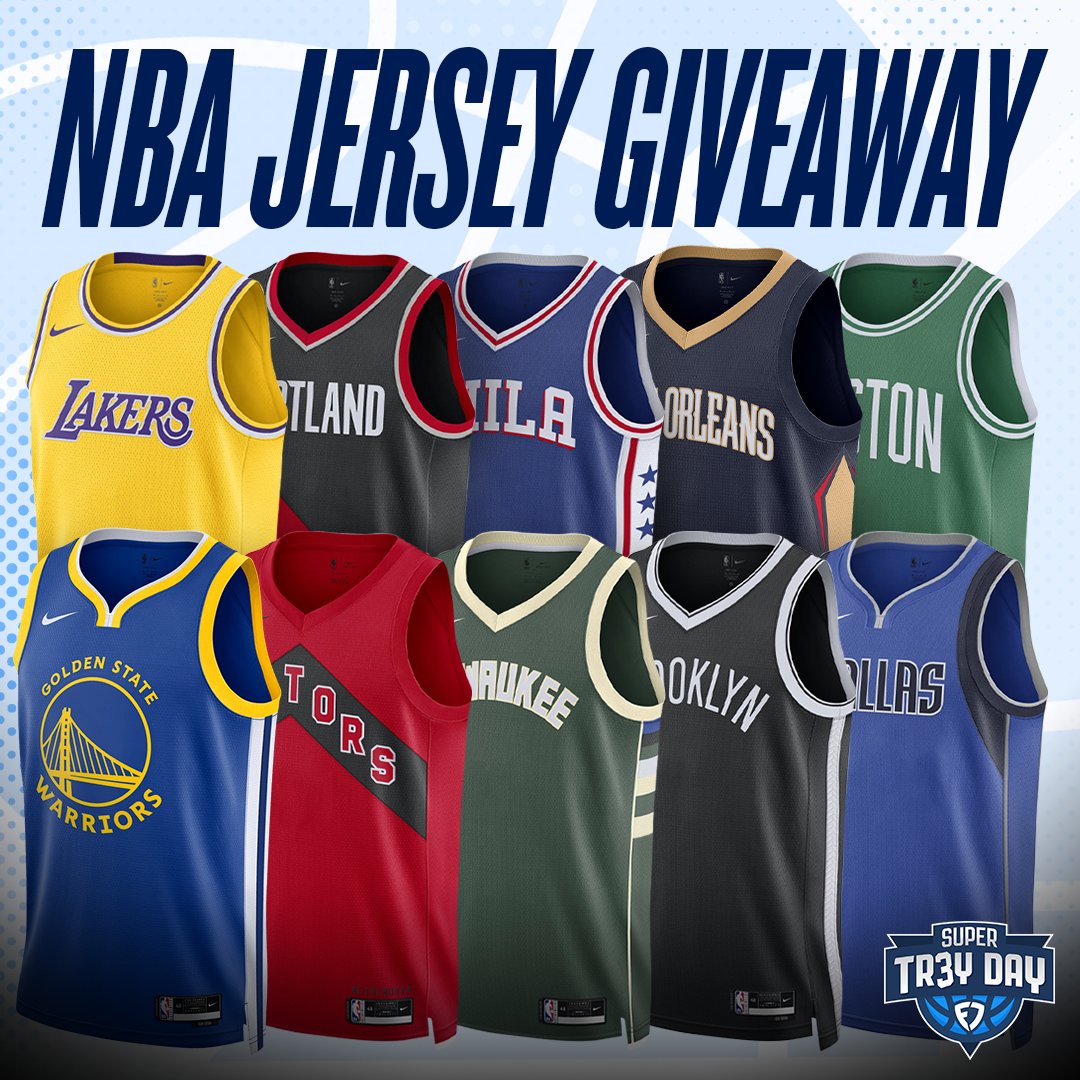 FanDuelSports's tweet photo. 🚨 GIVEAWAY 🚨

It's Super Trey Day, so we're giving an NBA jersey away to 3 lucky followers! 

To enter: 
① REPOST
② FOLLOW @FDSportsbook &amp; @FanDuel
③ REPLY with #SuperTreyDay 

Winners will be chosen on 3/10  

Rules: https://t.co/d63vgL7nE0 https://t.co/GPJKbUZITY
