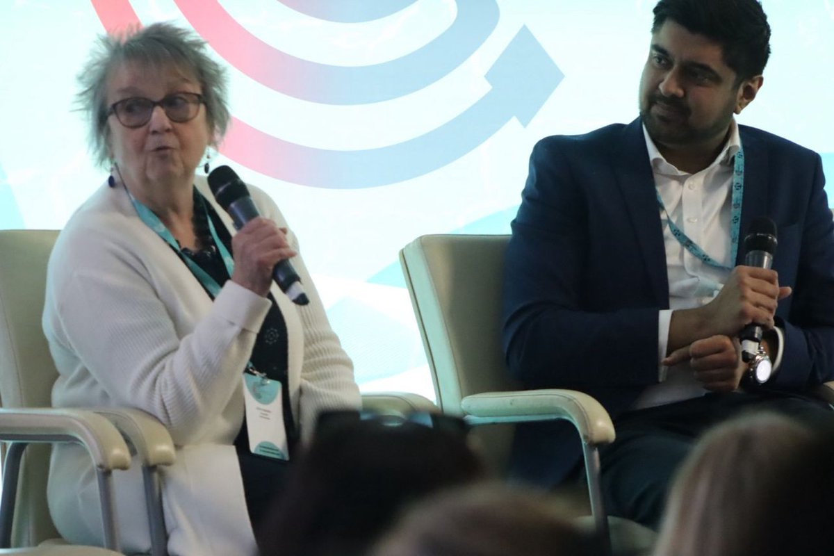 Was an absolute honour to chair the <a href="/Convenzis_Group/">Convenzis</a> #virtualwards conference last week! A particular highlight was a fireside chat with a patient with lived experience of a virtual ward on two separate occasions. Also great to meet <a href="/APNADigitalNHS/">ApnaDigital</a> colleagues at the event!