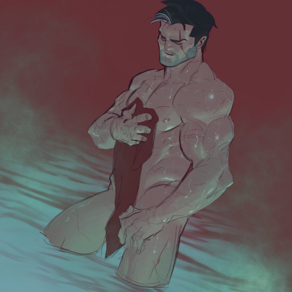 ¿Quién ha dado permiso para que entre alguien mientras se esta bañando? Hay que ser muy valiente o estar ser muy estúpido, eso le 𝒈𝒖𝒔𝒕𝒂.~

#SeductiveSunday