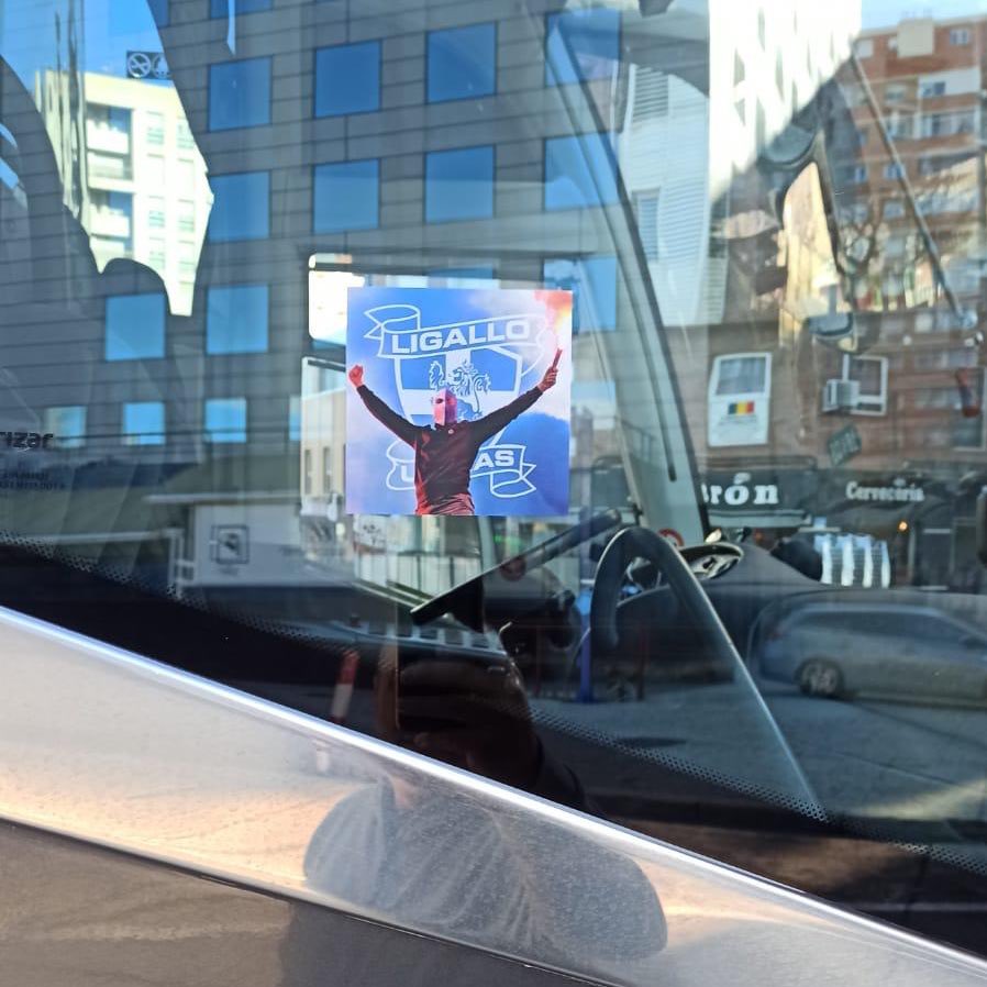 Horrela aurkitu dugu Zaragozan SDAren autobusa. Modu kategorikoan gaitzesten dugu kirolean edo bizitzako edozein esparrutan gertatzen den indarkeria-adierazpen oro.