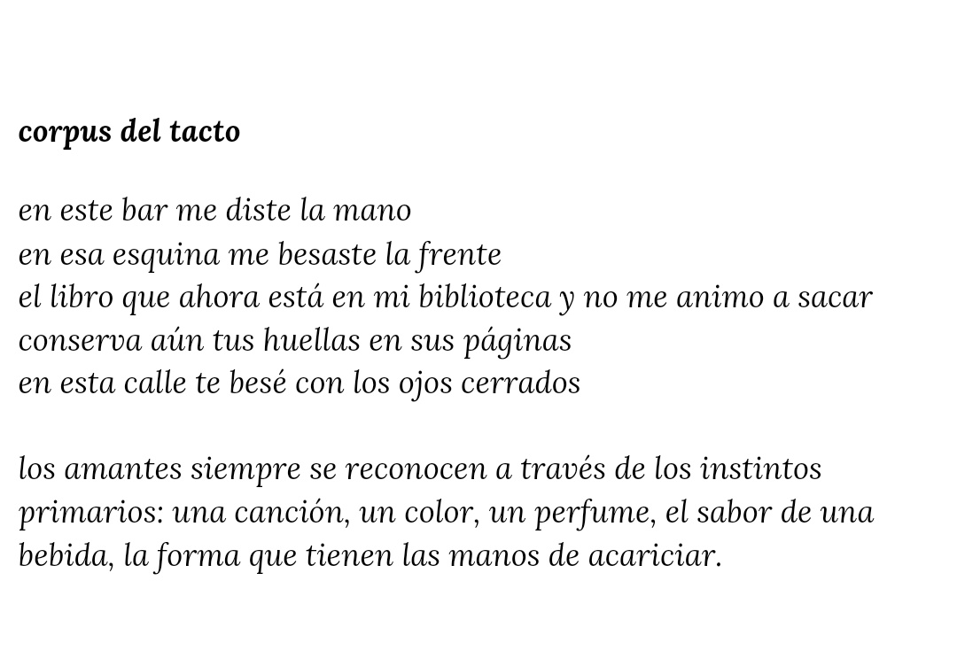 Algo que escribí: los amantes siempre se reconocen