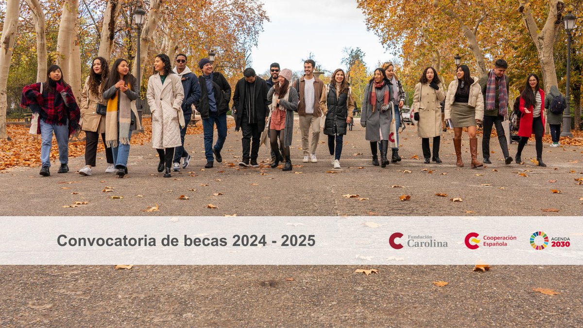 🔔 ¡Aún puedes aplicar a una de las becas de la @Red_Carolina!

➡️ Puedes solicitar una de las más de 600 becas que otorgan la Fundación Carolina y la @CooperacionESP.

ℹ️ Consulta toda la información en gestion.fundacioncarolina.es/programas

#BecasODSQueCambianVidas #SomosCooperación