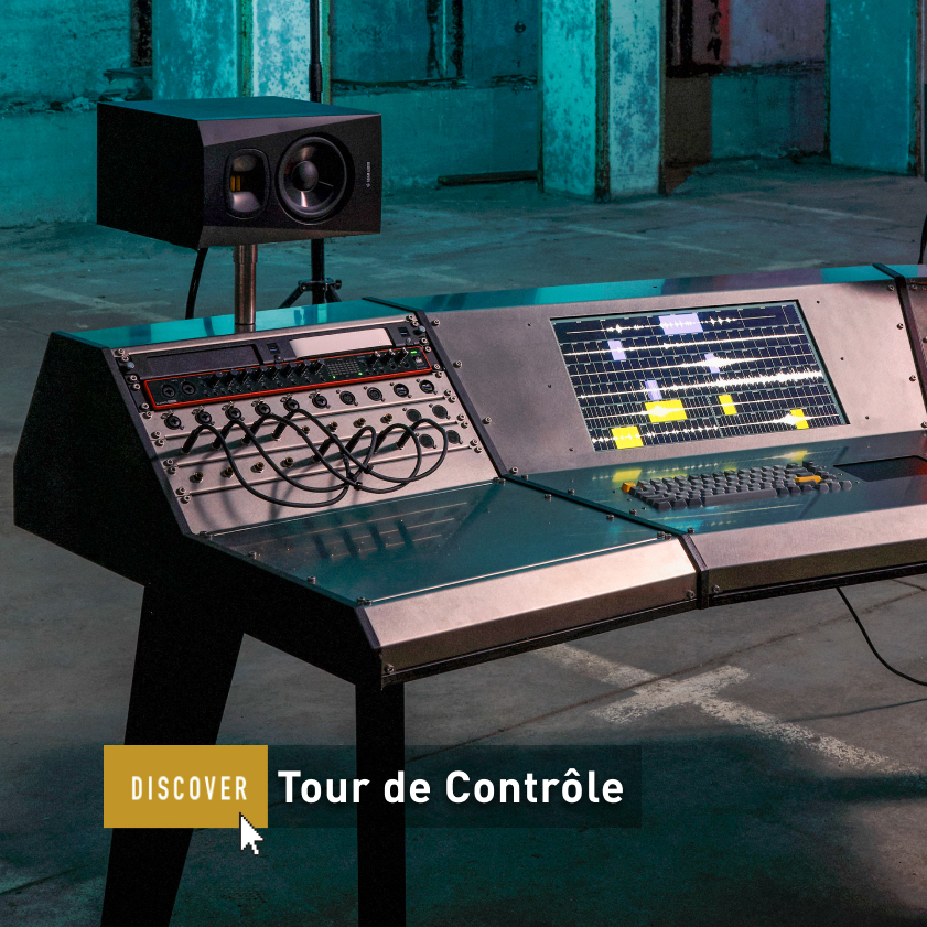ADAM_Audio's tweet image. 🔍 Discover how artist Lucien Nicou realized a long-planned vision by creating "Tour de Contrôle", a interactive audiovisual installation presented at the Dutch Design Week 2023. 
Read the full article here:
bit.ly/3uTYUhO
#ADAMAudio #Fromtheblog #Audiovisualdesign