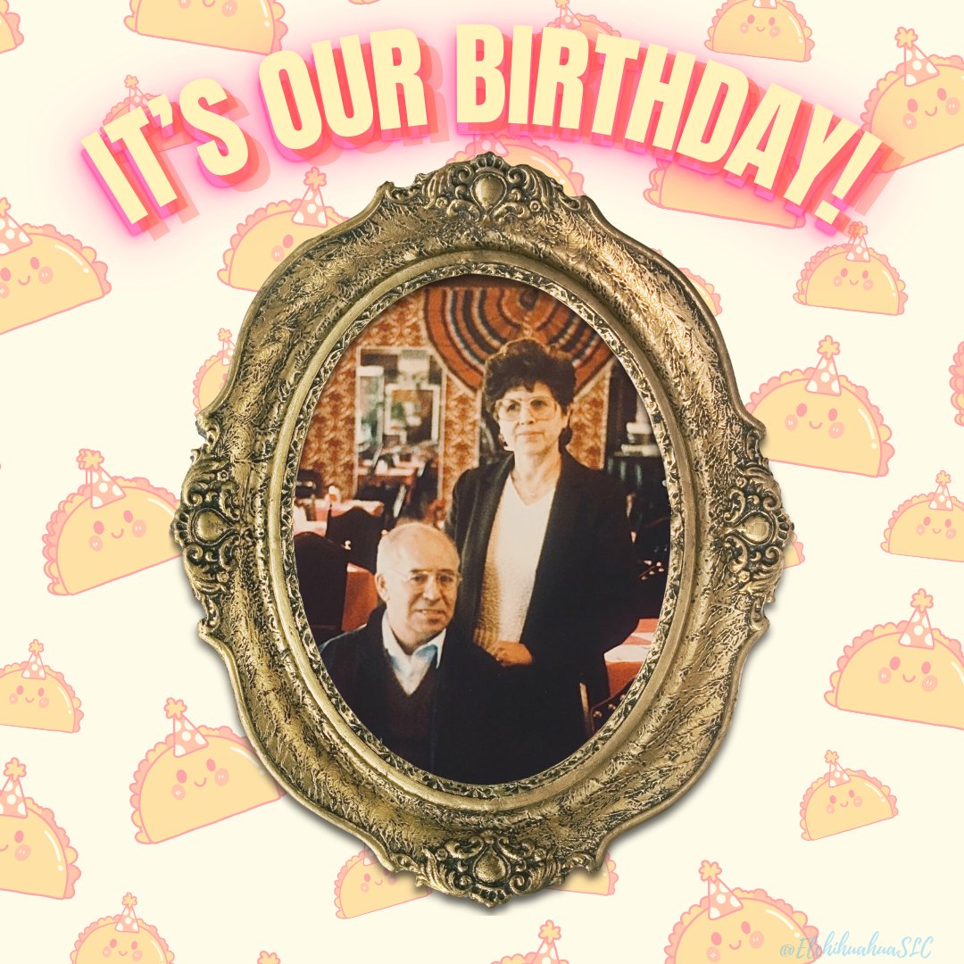 Here's to the ones who started it all! March 3, 1977, Dolores and Manuel Quinonez gave birth to El Chihuahua. Here's to another 47 years!

#saltlakecity #saltlake #utah #utaheats #slceats #saltlakefoodie #utahfoodie #elchihuahua