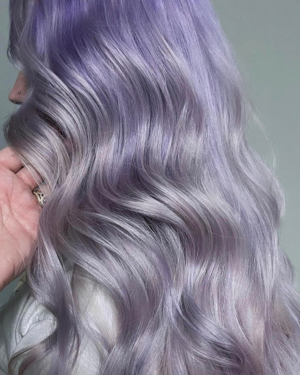 Mesmerized by the silver and lavender hues! 💜✨ #LoveYourHair Hair by @iamwicked_hair (IG)