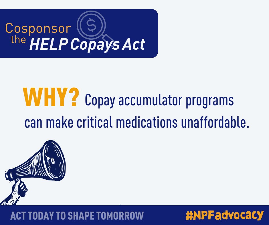 On March 6 NPF advocates are heading to DC to urge congress to Cosponsor The HELP copays act, and ensure that copay assistance counts towards a person's out-of-pocket cost and prevents similar practices from happening in the future. Join us 🔗bit.ly/NPFCHD #NPFAdvocacy