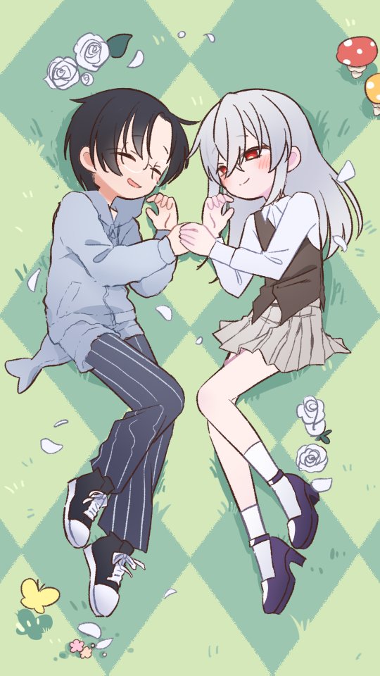 me &amp; my mascot (no horn) 🖤🤍