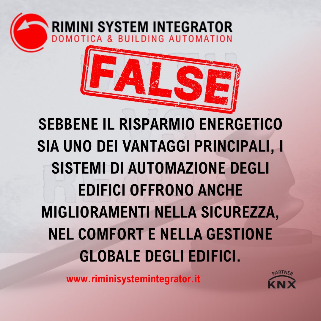 L'automazione degli edifici va oltre il semplice #risparmioenergetico: una verità antica che emerge. #lasciatispirare #riminisystemintegrator #knx #systemintegrator #programmazionedomotica #programmazioneknx #sostenibilità #domotica #buildingautomation #comfort #sicurezza