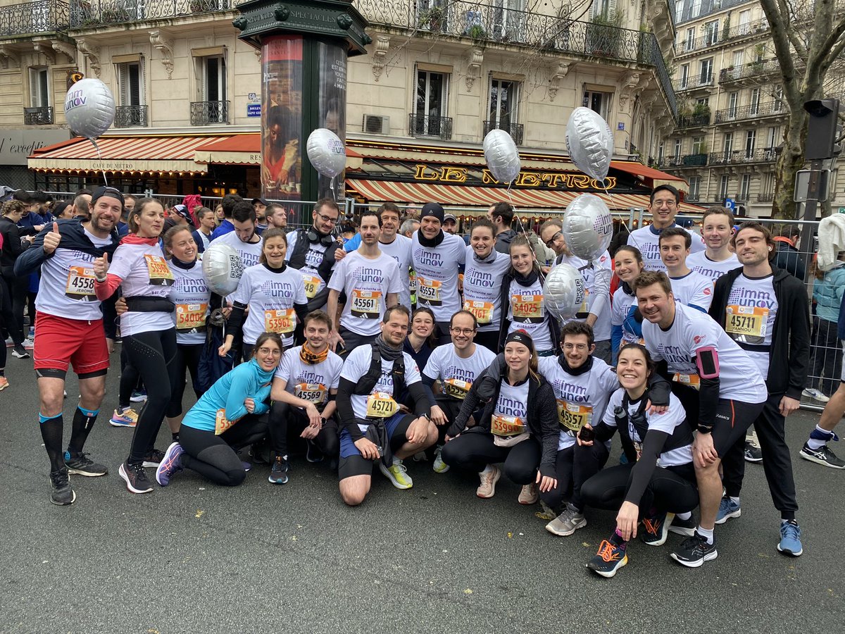 Bravo à la team @FondsImmunov qui a couru ce matin le semi-marathon de Paris pour la recherche sur les maladies auto-immunes et inflammatoires !! Maintenant c’est à vous, vos dons sont essentiels 👉 immunov.fr Merci pour votre soutien 🙏