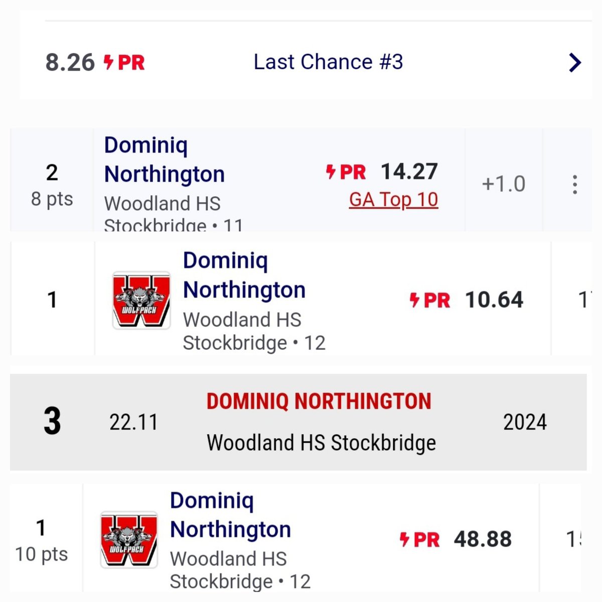 Somebody better come get <a href="/DominiqNorth11/">Dominiq Northington</a> before it's too late!!!! <a href="/wolfpack__tf_xc/">Woodland High School Track</a> <a href="/WHS_HCS/">Woodland High School</a> <a href="/GSU_TIGERS/">Grambling State Athletics</a> <a href="/NCATAGGIES/">N.C. A&T Athletics</a> <a href="/UGAAthletics/">Georgia Bulldogs</a> <a href="/UKAthletics/">Kentucky Athletics</a> <a href="/FAMUAthletics/">Florida A&M Athletics</a> <a href="/UWGAthletics/">West Georgia Wolves</a> <a href="/GSAthletics_FB/">Georgia Southern Football</a> <a href="/AZATHLETICS/">Arizona Athletics</a> <a href="/CitadelFootball/">The Citadel Football</a> <a href="/CitadelTFXC/">The Citadel Track & Field / Cross Country</a> <a href="/GeorgiaStateFB/">GSU Football</a> <a href="/MSURacers/">Murray State Racers Athletics</a>