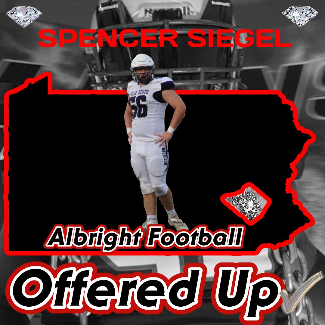 After my visit to Albright, I am excited to announce an official roster spot offer from <a href="/Albright_FBall/">Albright Football</a> <a href="/CoachDetorie/">Joe Detorie</a> <a href="/mildawg37/">Bill Miller</a>