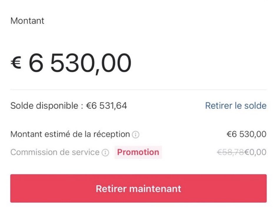blade_twt's tweet image. 💸COMMENT faire 215€/jour sur TIKTOK en TRAVAILLANT 30min ?💸

Je vous donne la technique juste ici (avec la méthode de A à Z): 👇

-RT 🔁
-LIKE ❤️
-Commente « Tiktok »

Tu dois me follow pour que je te DM 📲