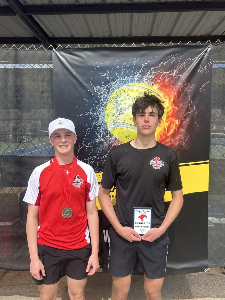 cheritagetennis's tweet image. Had a great trip to Abilene. Kids all got 5 quality matches and we are getting better. We finished 5th overall in points. Played 32 player brackets

Tobias 2nd
Adiva 5th
Arshvi 7th
Ali/Finn cons champ
Connor cons champ

Kids had a blast and thanks to @cooper_tennis for hosting