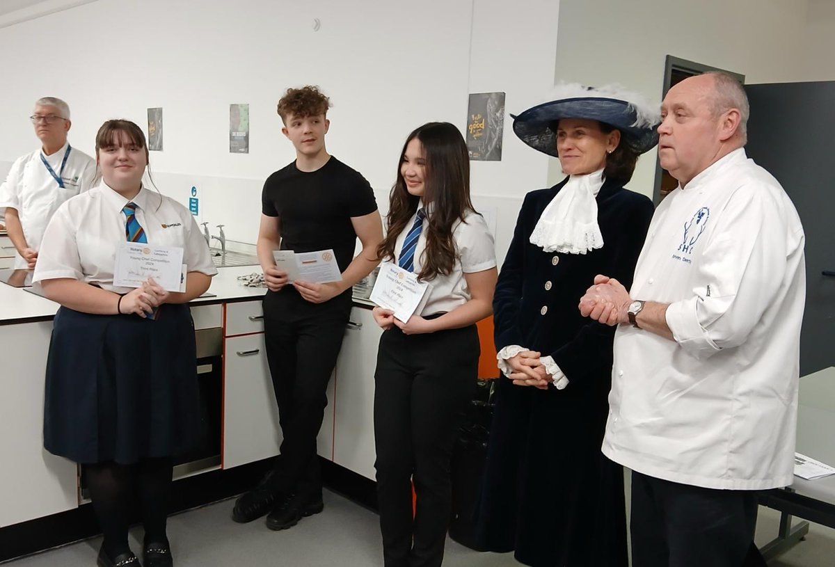 🏅I was honoured to attend the @Rotary1190 Young Chef District. After intense local finals across #Cumbria & #Lancashire the finalists were whittled down to 9 Young Chefs. I was honoured to be there to present the prizes.