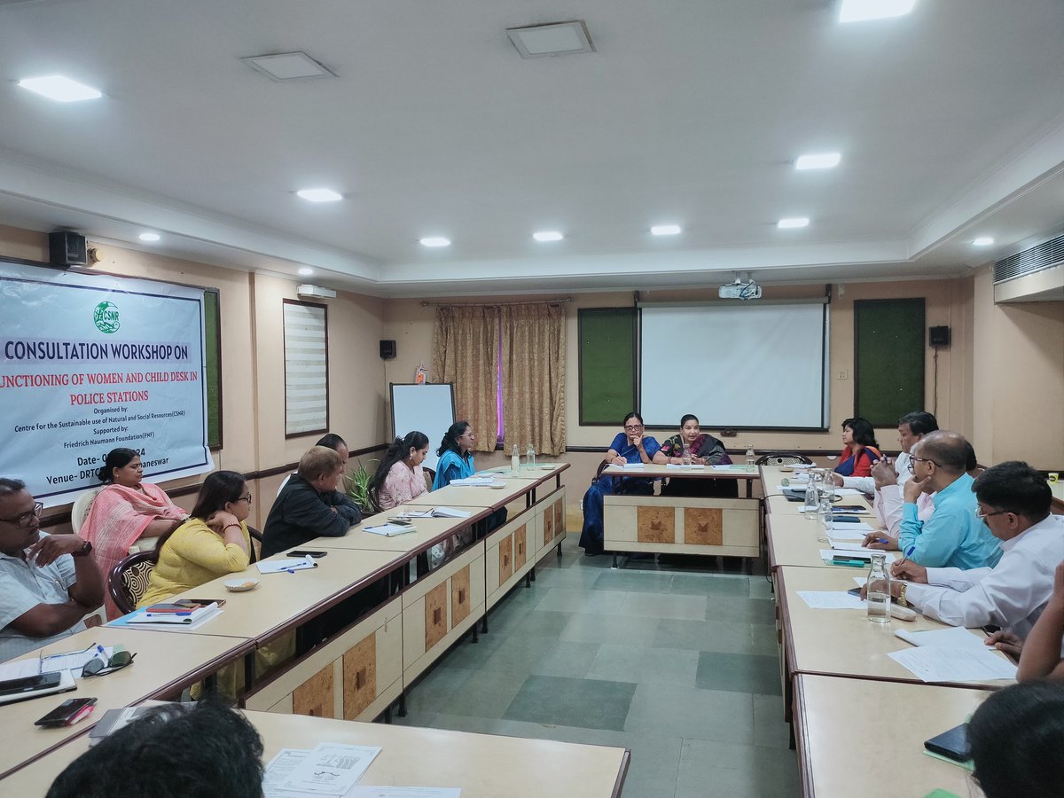 On 2nd March 2023 @CSNR_India was organised a pre-study consultation on the functioning of Women and Child Desks in police stations as part of our #policereform initiatives. @odisha_police @DGPOdisha @homeodisha @CMO_Odisha @FNFreiheit @FNFSouthAsia